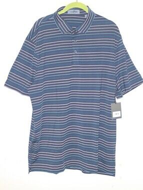 G/FORE Multi Stripe Tech Jersey Golf Polo ~ Navy GMP000123 | Men's: XL *NWT